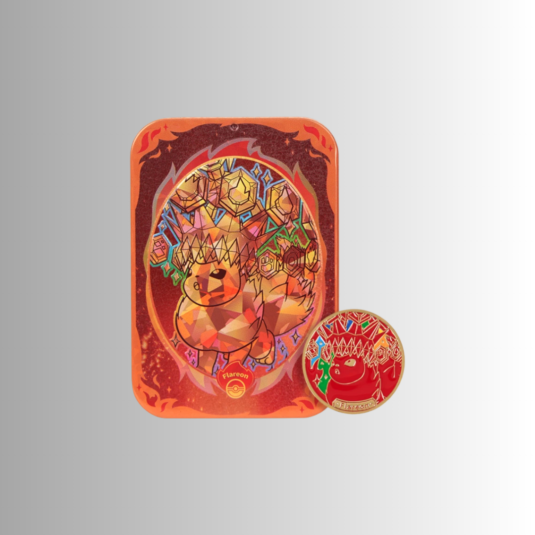 Terastal Gathering Metal Storage Tin - Flareon (S-Chinese)