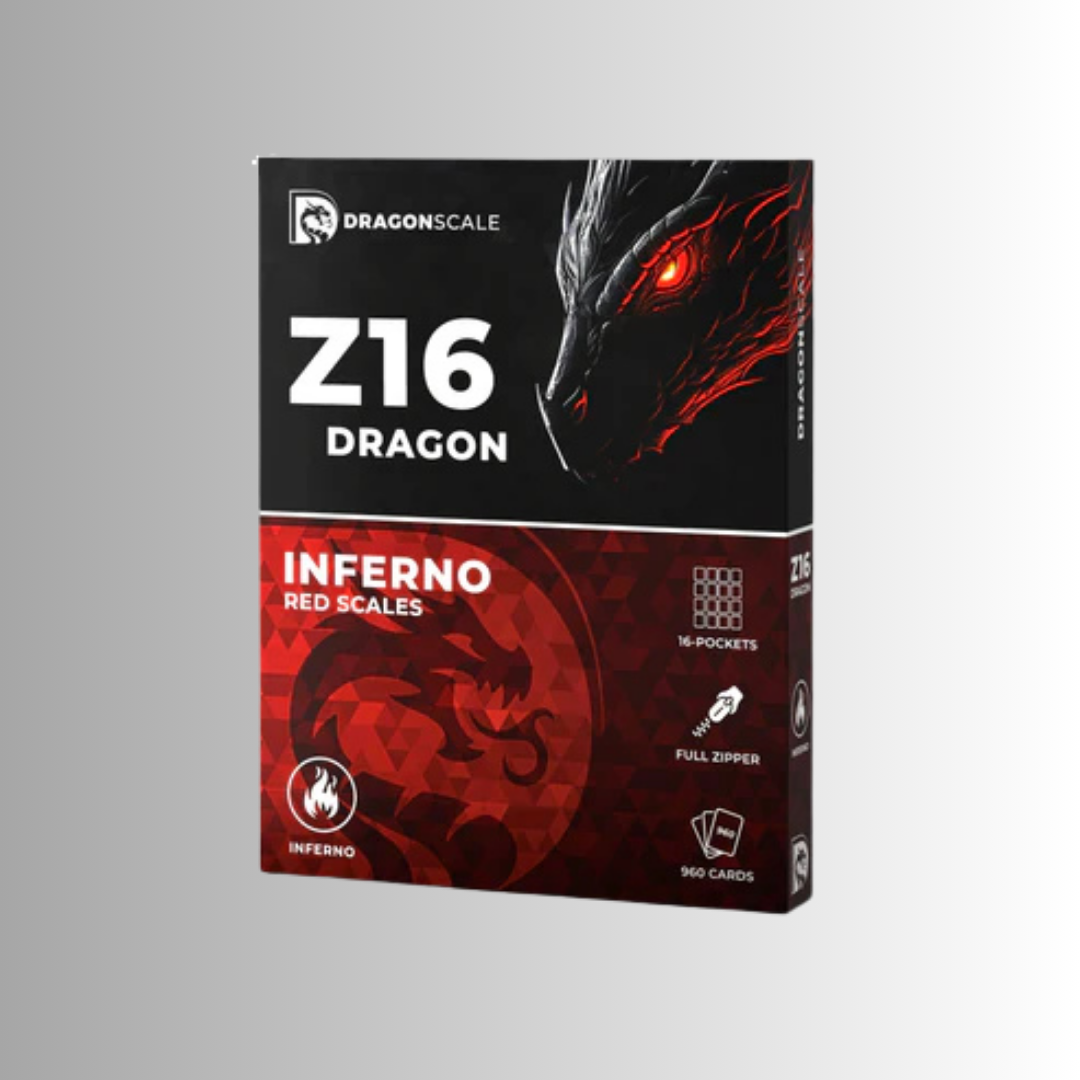Dragonscale Z16: 16-Pocket Card Binder - Inferno Red