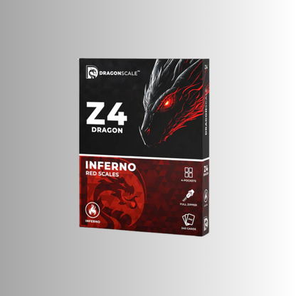 Dragonscale Z4: 4-Pocket Card Binder - Inferno Red