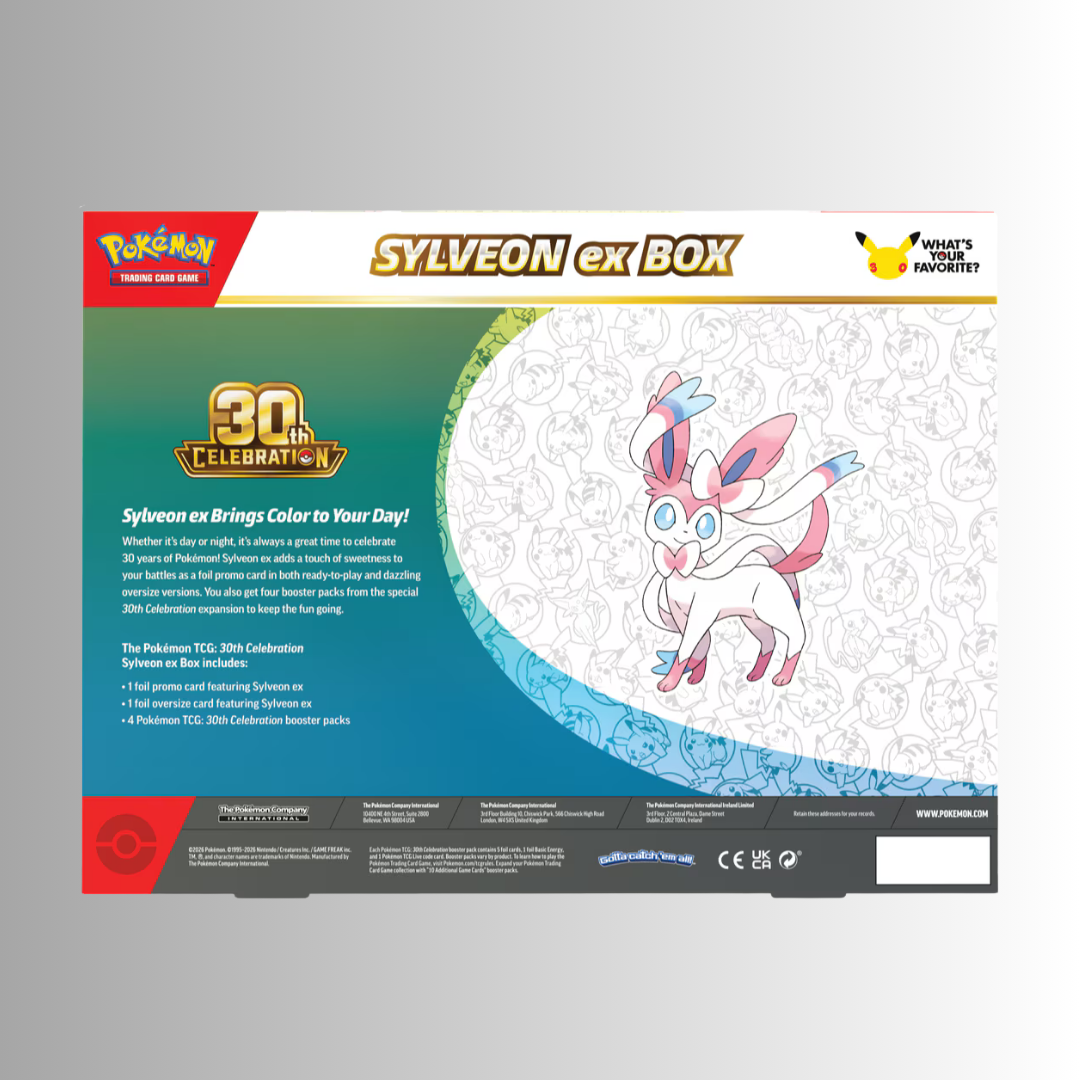 Pokémon TCG: 30th Celebration - Pokémon ex Box (Styles May Vary)