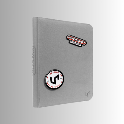 PATCHCRAFT Gray 9-Pocket Zippered PRO-Binder