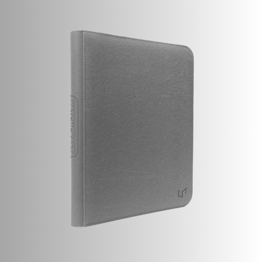 PATCHCRAFT Gray 9-Pocket Zippered PRO-Binder