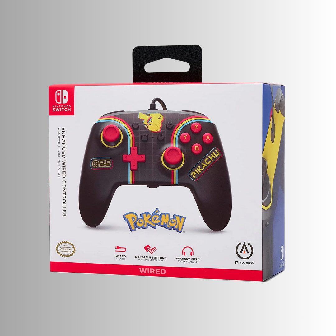 PowerA Pikachu Enhanced Wired Controller - Nintendo Switch