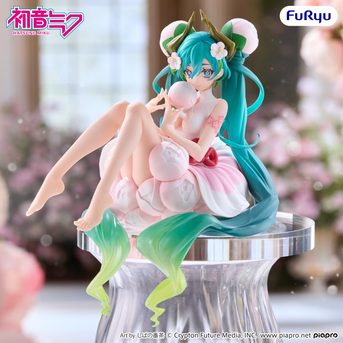 (Pre-Order) Furyu: Vocaloid - Hatsune Miku Flower Fairy White Plum Blossom Noodle Stopper Figure