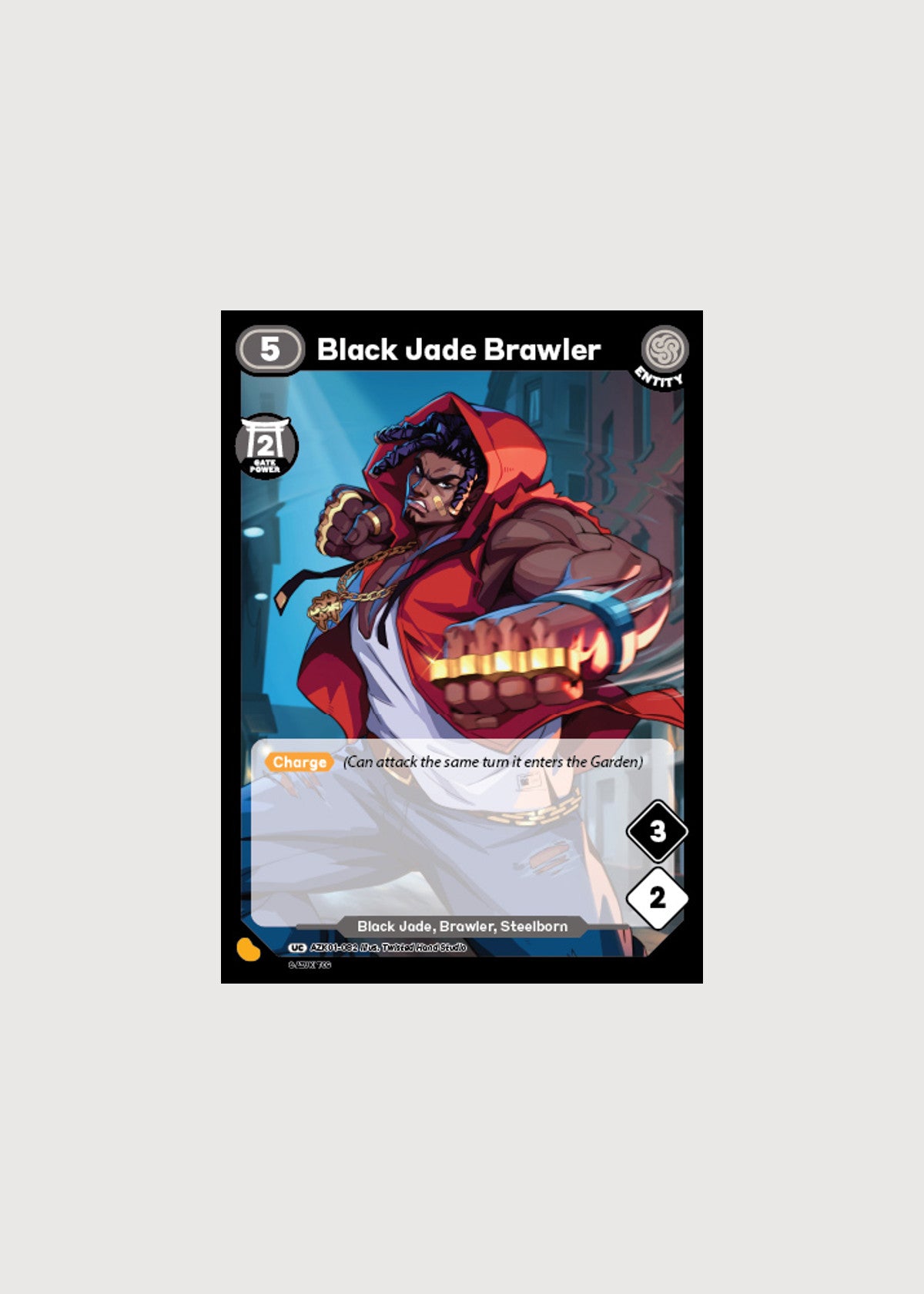 Black Jade Brawler AZK01-082, Uncommon, Gates Awakened