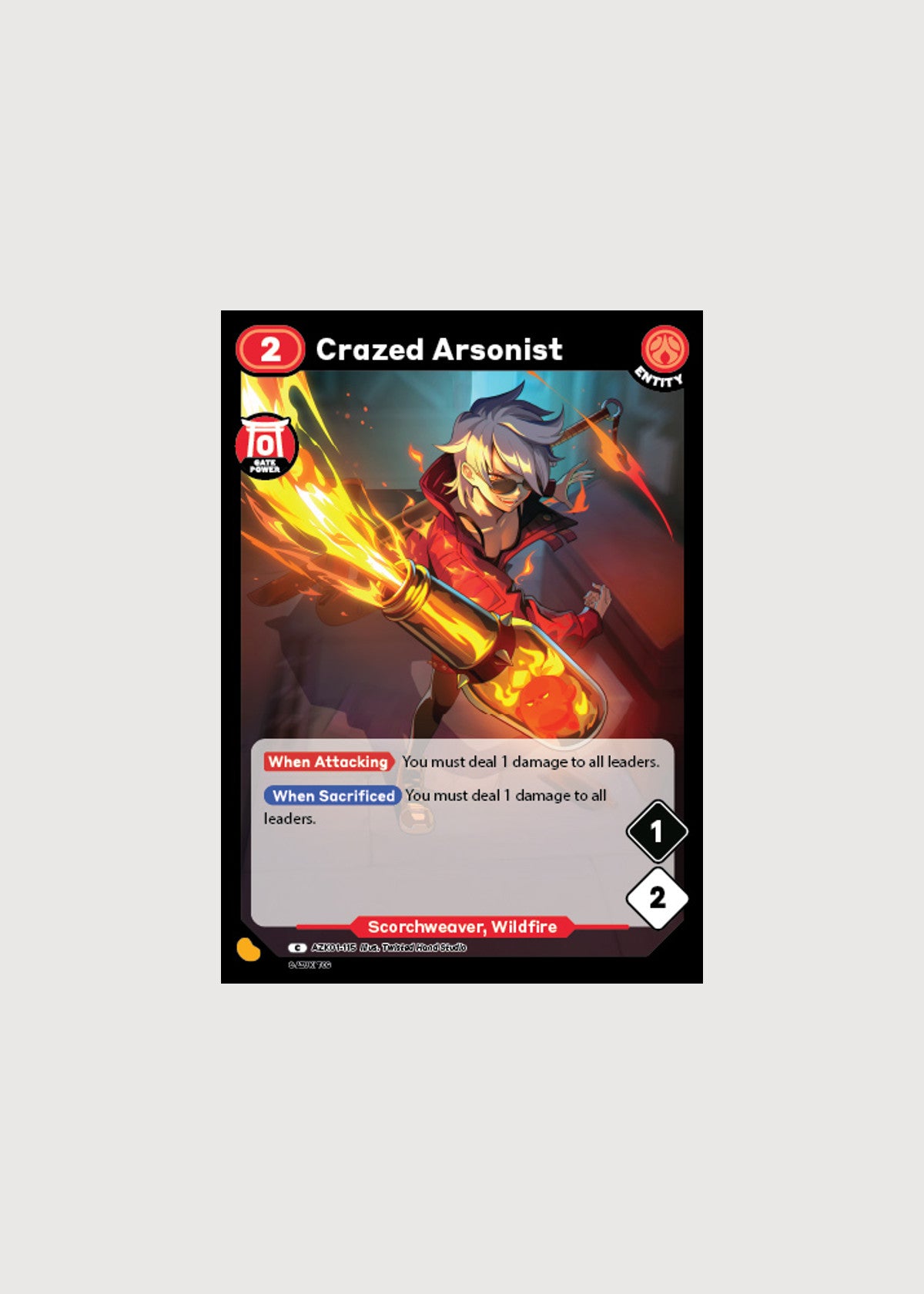 Crazed Arsonist AZK01-115, Common, Gates Awakened