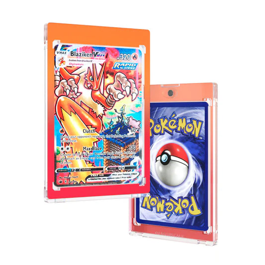 Dragonscale Gradient Magnetic Card Case - Blaze
