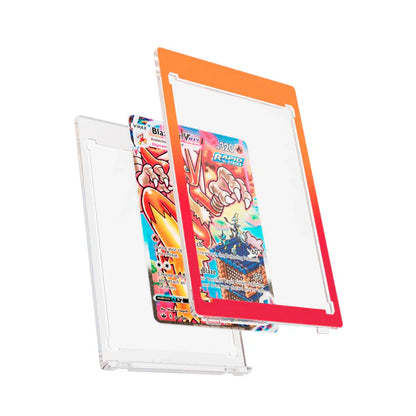Dragonscale Gradient Magnetic Card Case - Blaze