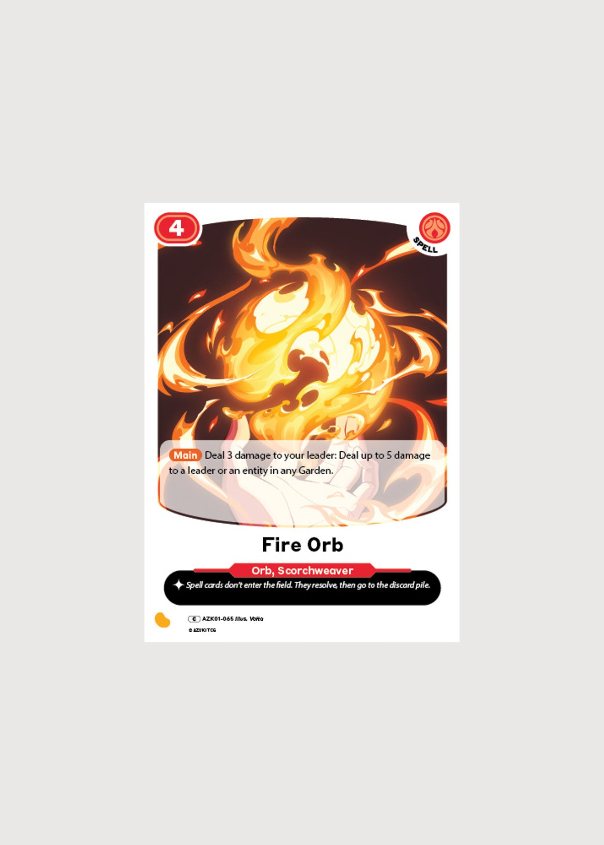 Fire Orb AZK01-065, Common, Gates Awakened