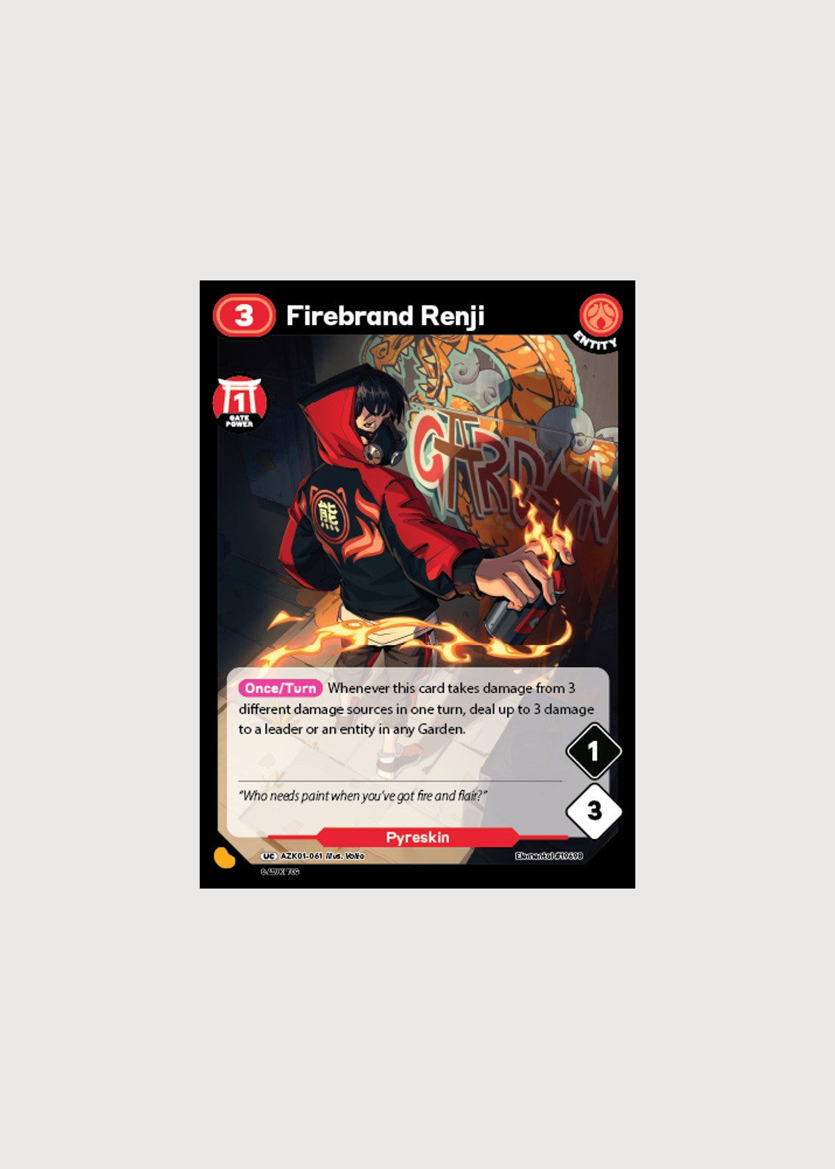 Firebrand Renji AZK01-061, Uncommon, Gates Awakened