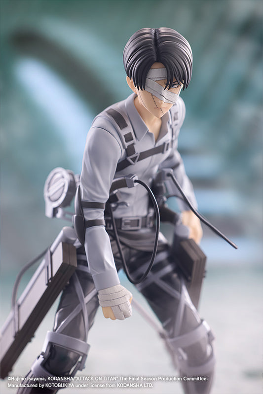 (Pre-Order) Kotobukiya: Attack on Titan: The Final Season - Levi Ackerman The Final Season Ver. OSHI WORKS Figure