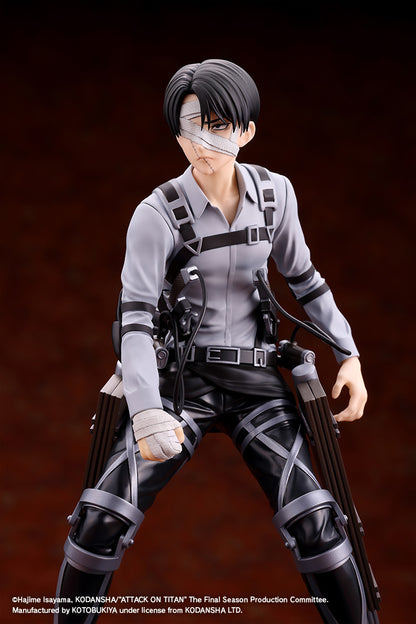 (Pre-Order) Kotobukiya: Attack on Titan: The Final Season - Levi Ackerman The Final Season Ver. OSHI WORKS Figure