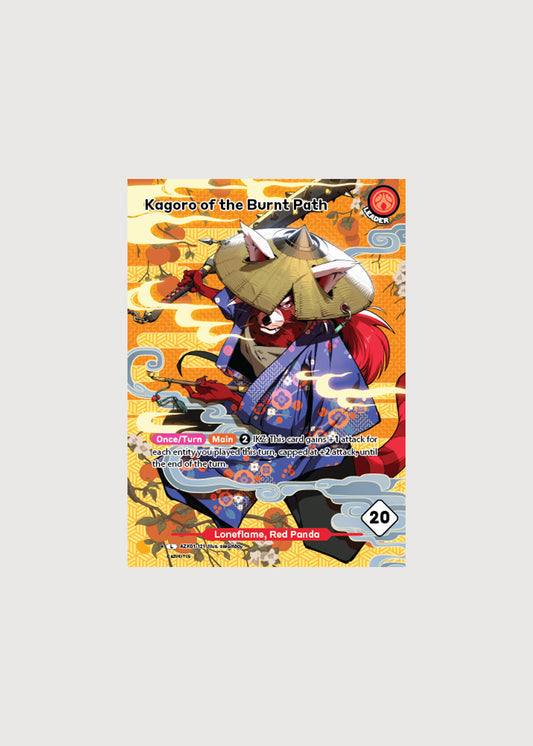 Kagoro of the Burnt Path AZK01-121A, Leader (Alternate Art), Gates Awakened