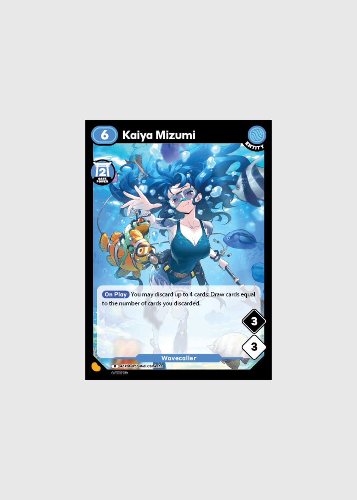 Kaiya Mizumi AZK01-027, Rare, Gates Awakened