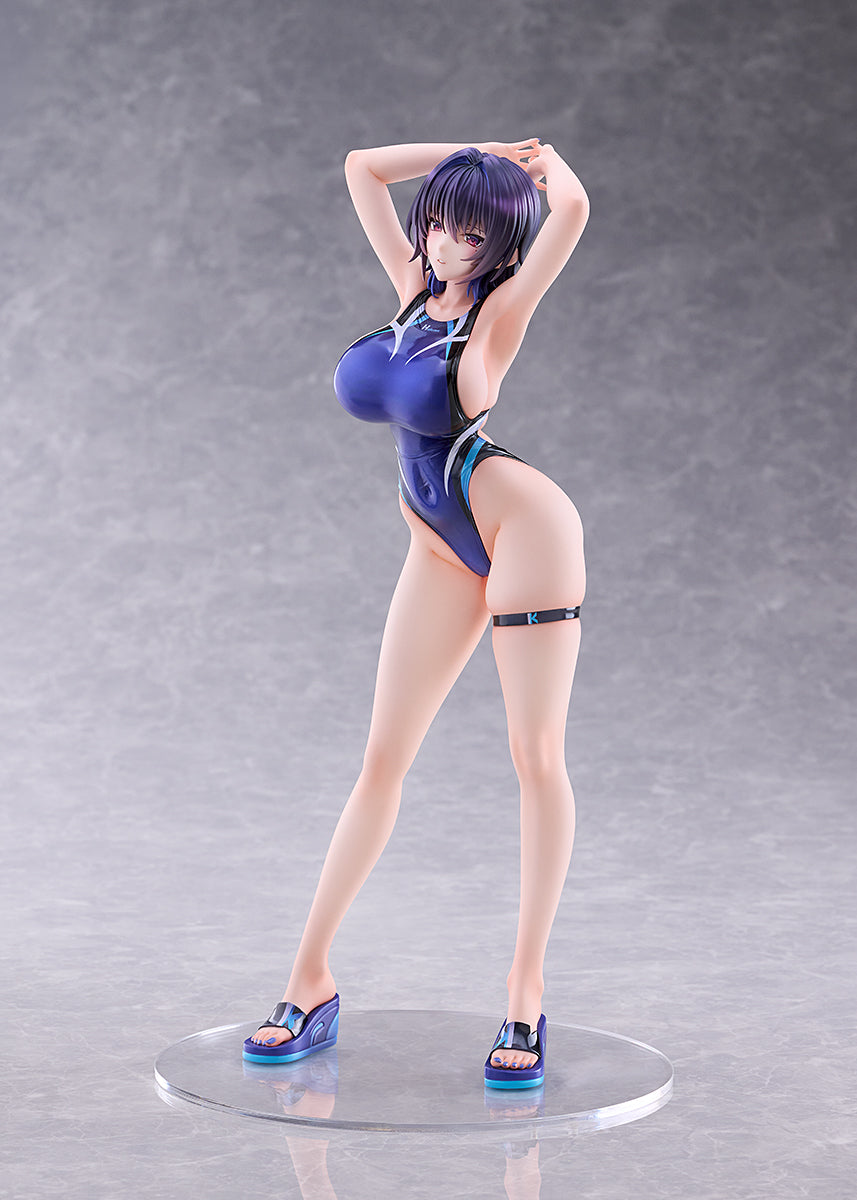 (Pre-Order) AMAKUNI: Swimsuit Silhouette - Kasumi Kenzaki Swimsuit Ver. Design by Halcon 1/7 Scale Figure
