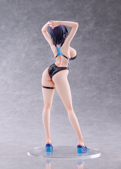 (Pre-Order) AMAKUNI: Swimsuit Silhouette - Kasumi Kenzaki Swimsuit Ver. Design by Halcon 1/7 Scale Figure