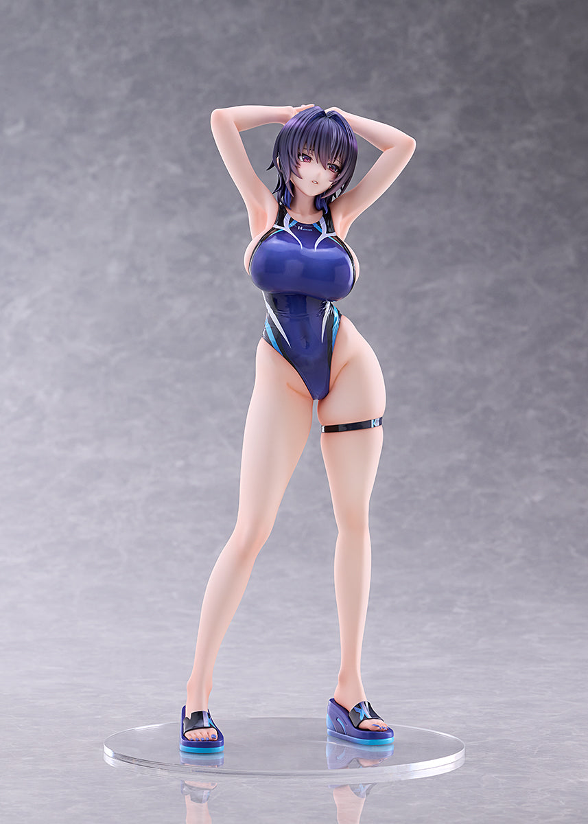 (Pre-Order) AMAKUNI: Swimsuit Silhouette - Kasumi Kenzaki Swimsuit Ver. Design by Halcon 1/7 Scale Figure