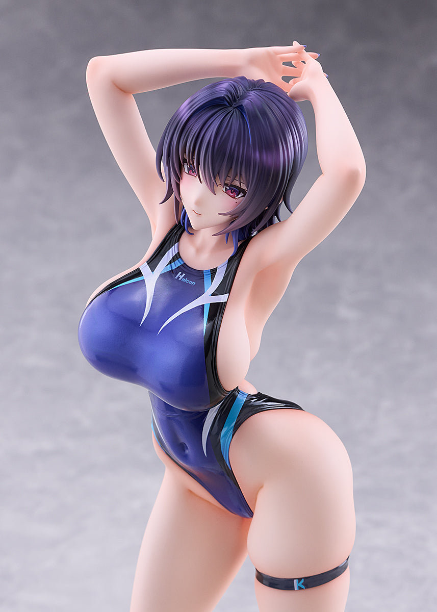 (Pre-Order) AMAKUNI: Swimsuit Silhouette - Kasumi Kenzaki Swimsuit Ver. Design by Halcon 1/7 Scale Figure
