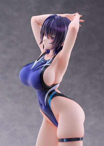 (Pre-Order) AMAKUNI: Swimsuit Silhouette - Kasumi Kenzaki Swimsuit Ver. Design by Halcon 1/7 Scale Figure