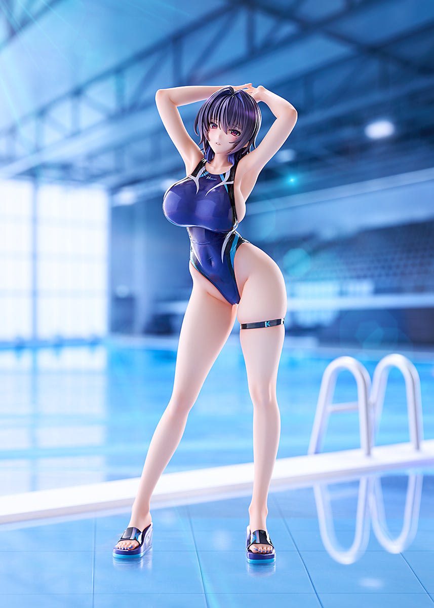 (Pre-Order) AMAKUNI: Swimsuit Silhouette - Kasumi Kenzaki Swimsuit Ver. Design by Halcon 1/7 Scale Figure