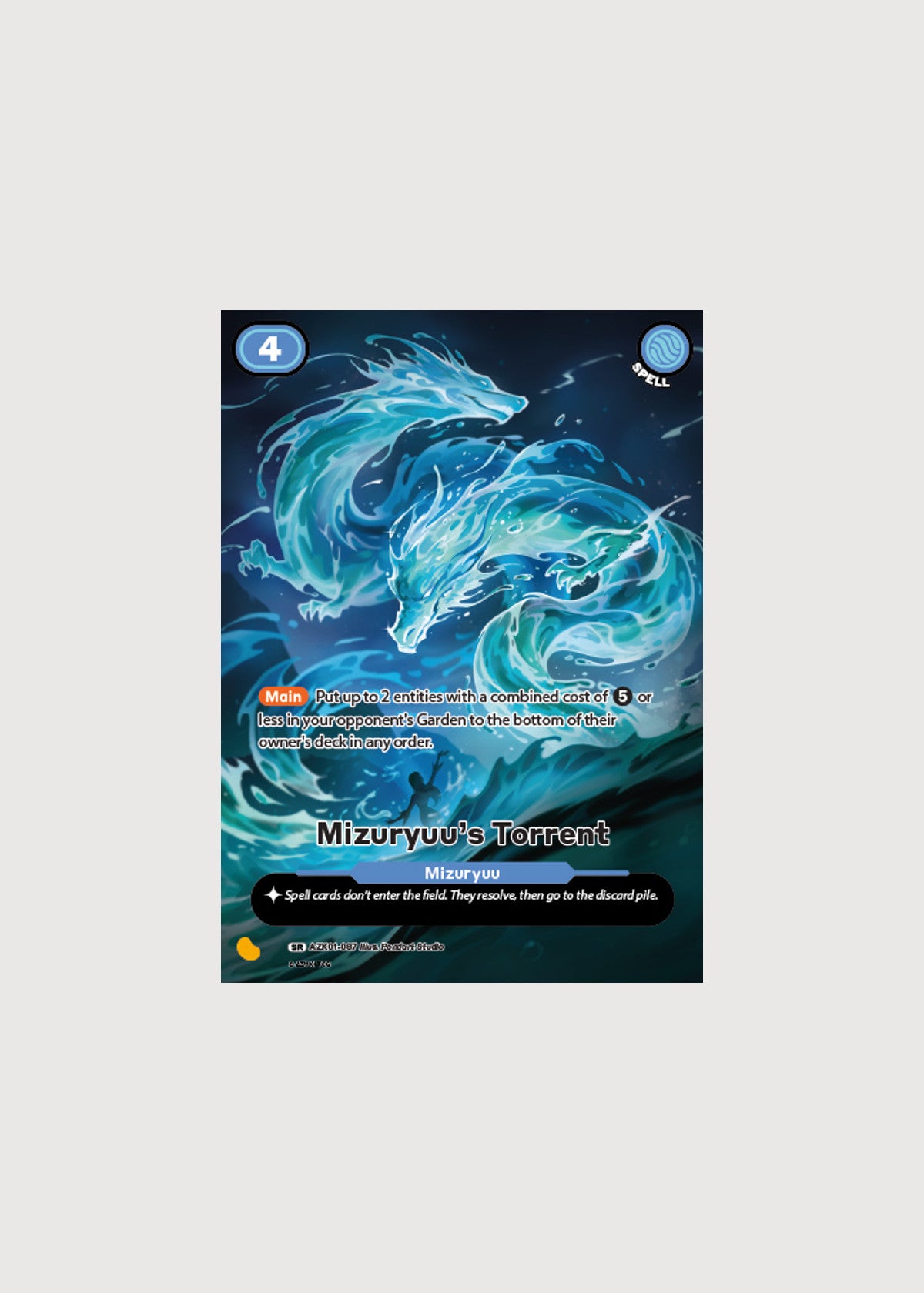 Mizuryuu's Torrent AZK01-087, Super Rare, Gates Awakened