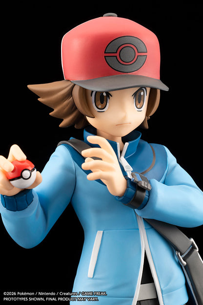 (Pre-Order) Kotobukiya: Pokémon - Hilbert with Victini ARTFX J STATUE 1/8 Scale Figure