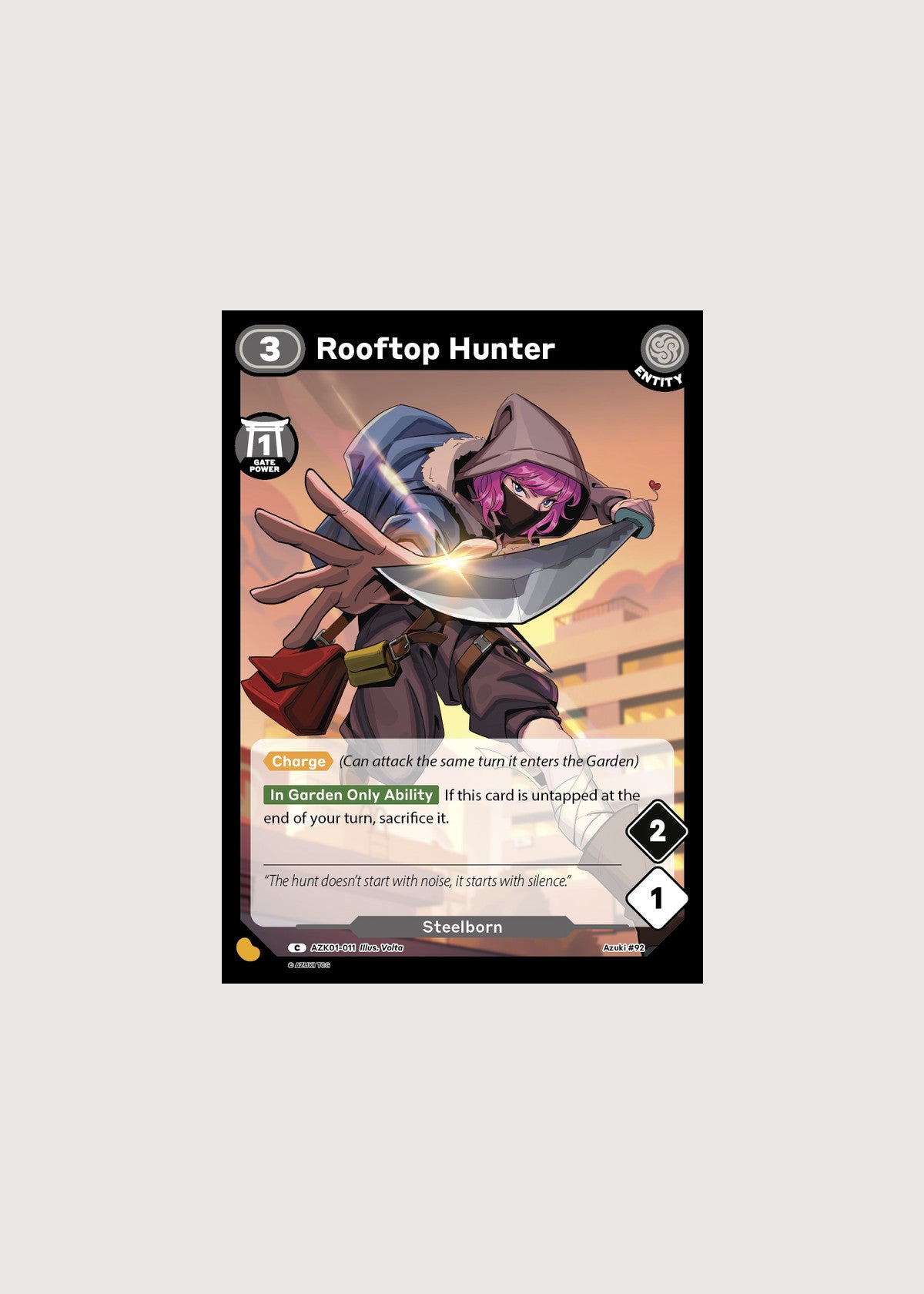 Rooftop Hunter AZK01-011, Common, Gates Awakened