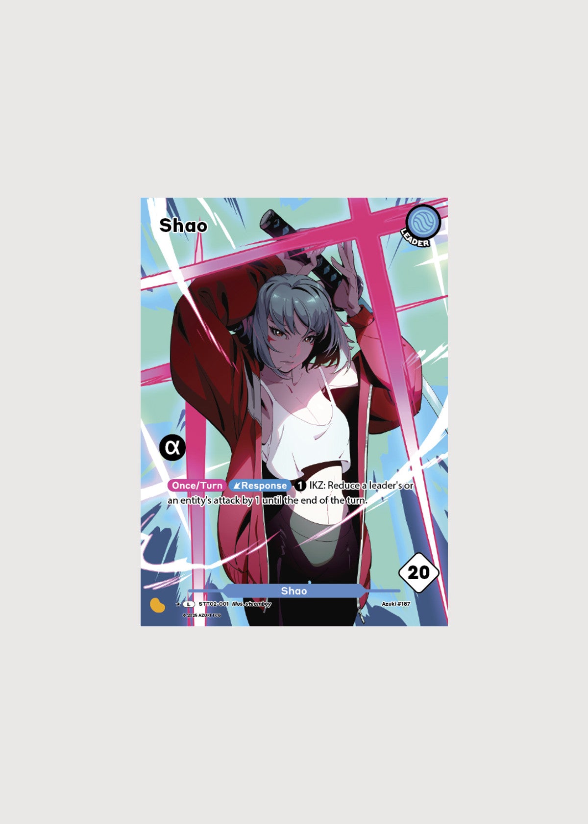 Shao STT02-001A, Leader (Alternate Art), Gates Awakened