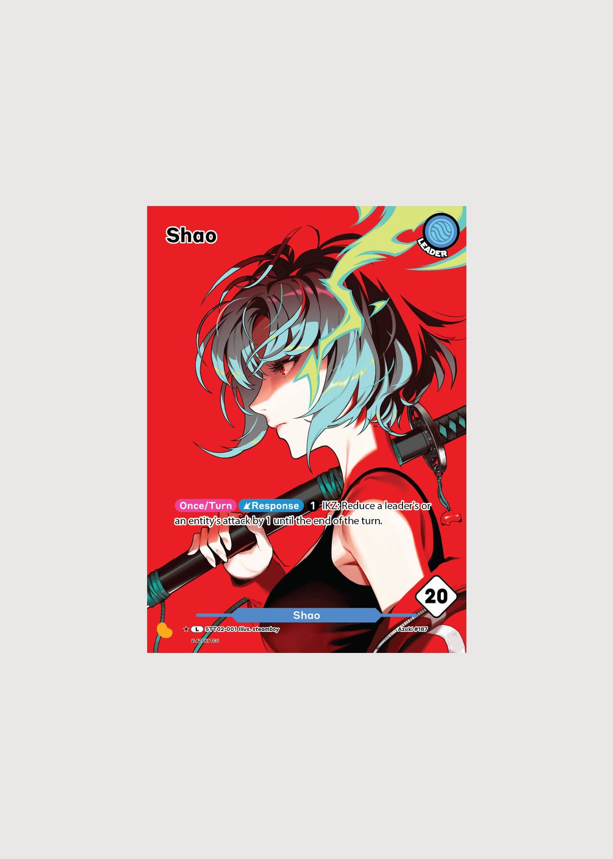 Shao STT02-001AC, Leader (Portrait Rare), Gates Awakened