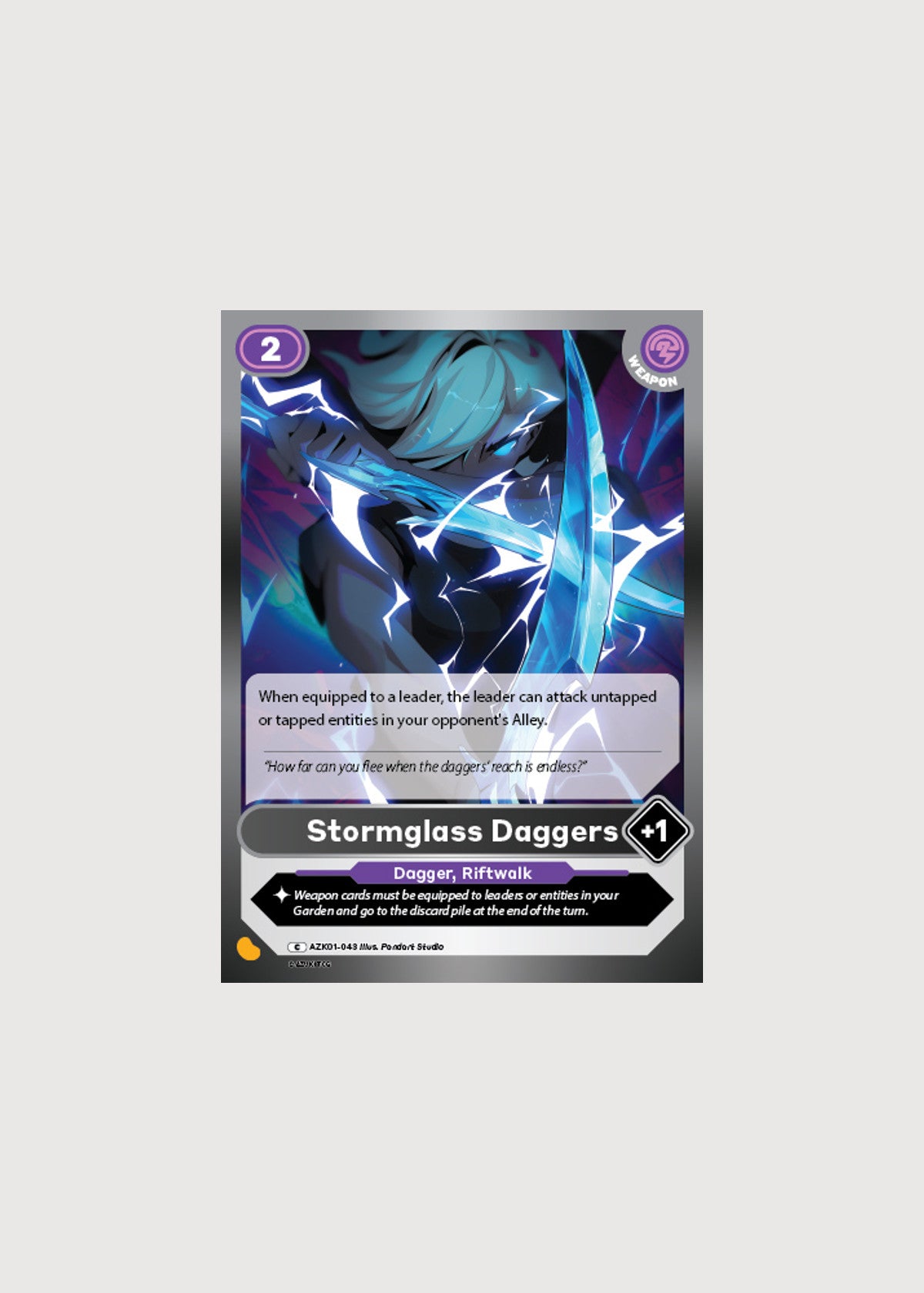 Stormglass Dagger AZK01-043, Common, Gates Awakened