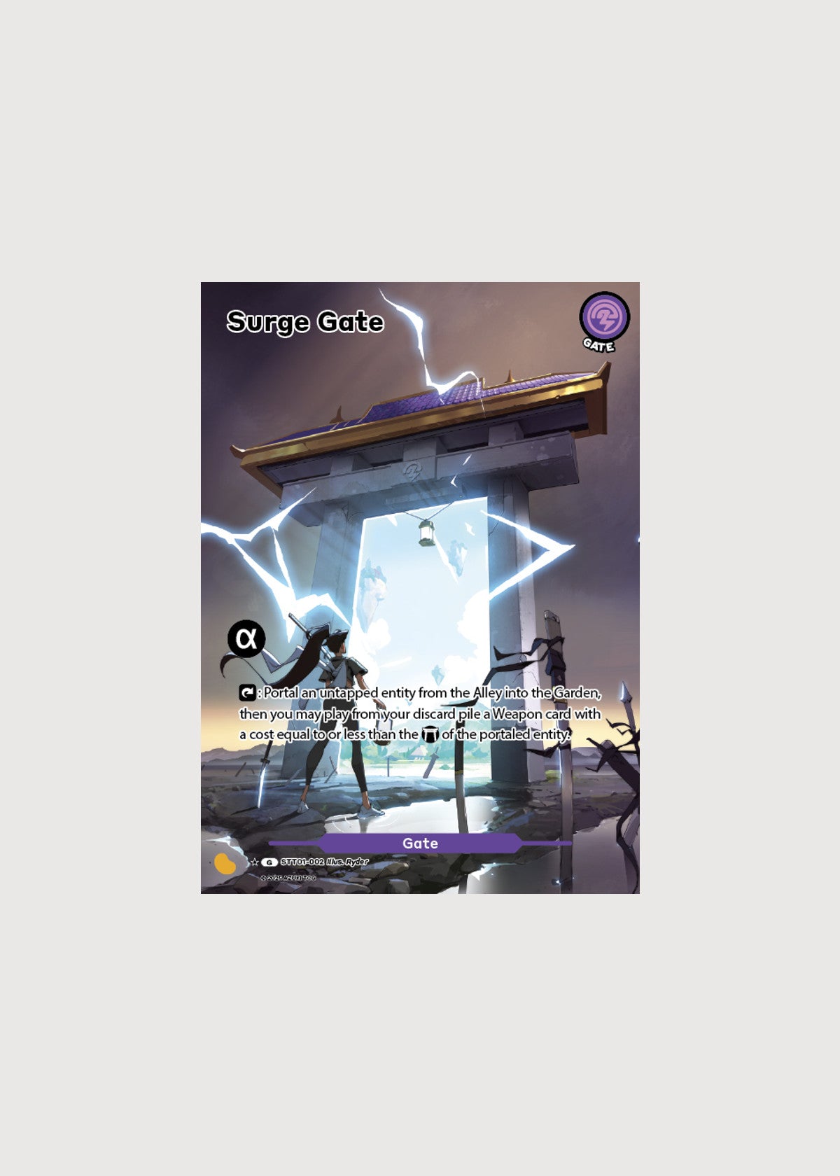 Surge Gate STT01-002A, Gate (Alternate Art), Gates Awakened