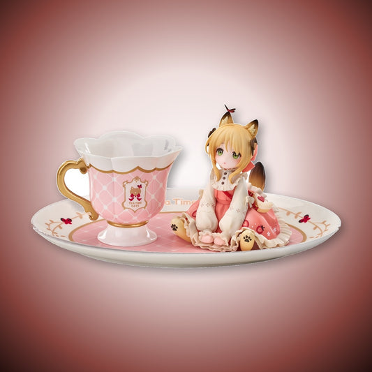 RIBOSE: Teatime Cats - Orange Cat Figure
